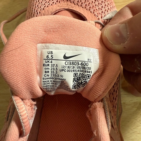 Nike Pink Athletic Shoes with Breathable Knit Design - Picture 4 of 4